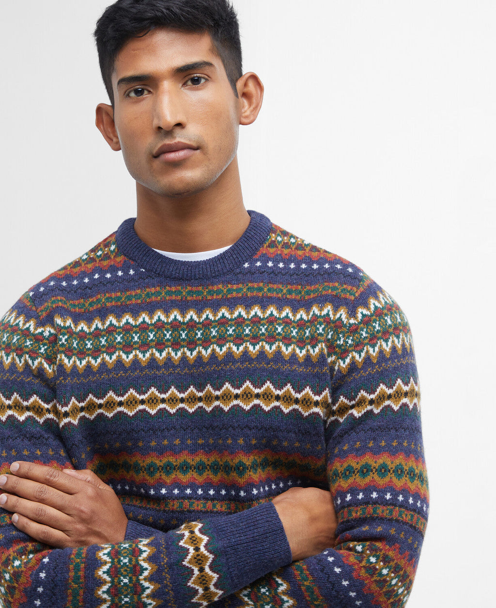 Barbour Case Fair Isle Crew Neck Sweater