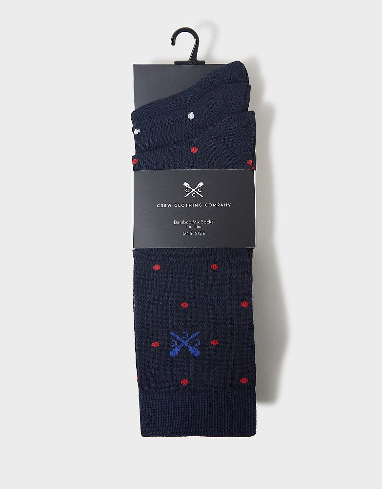 Crew Clothing Mens Bamboo Socks 3-Pack