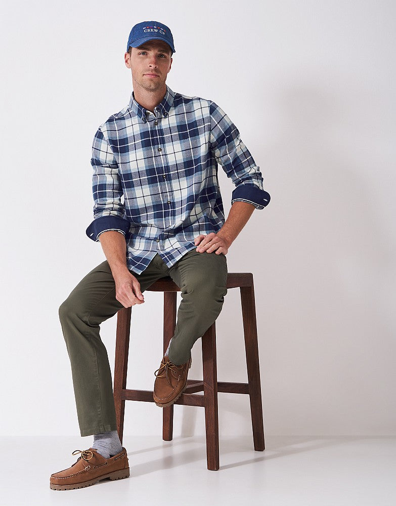 Crew Clothing Classic Fit Multi Check Flannel Shirt