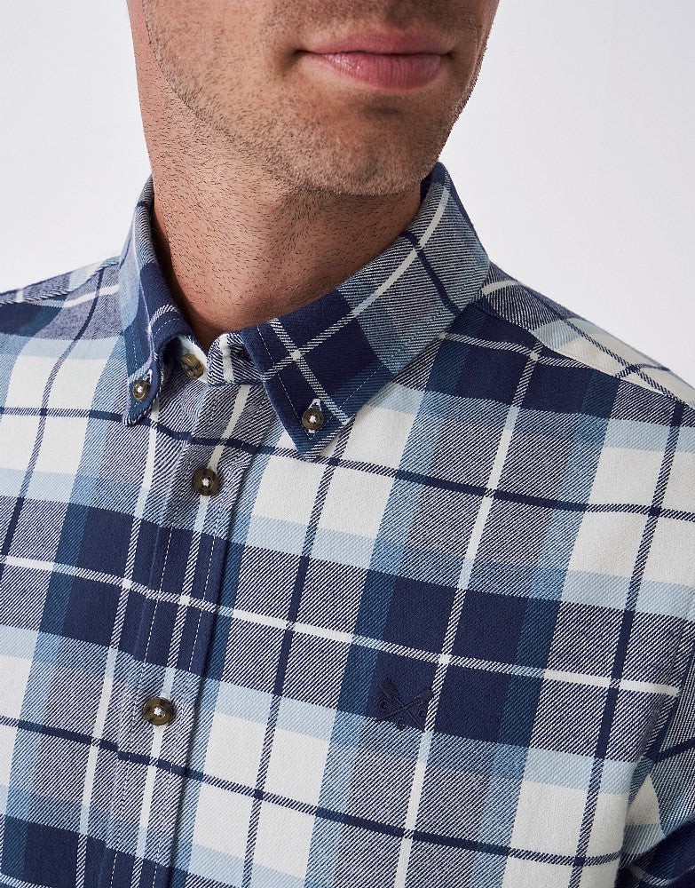 Crew Clothing Classic Fit Multi Check Flannel Shirt