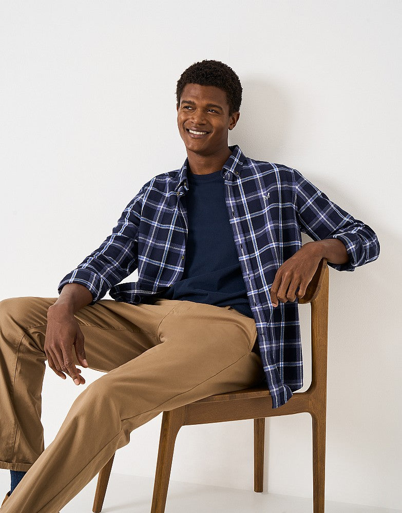 Crew Clothing Classic-Fit House Check Flannel Shirt