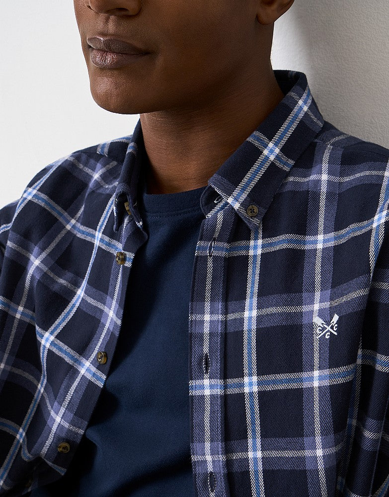 Crew Clothing Classic-Fit House Check Flannel Shirt