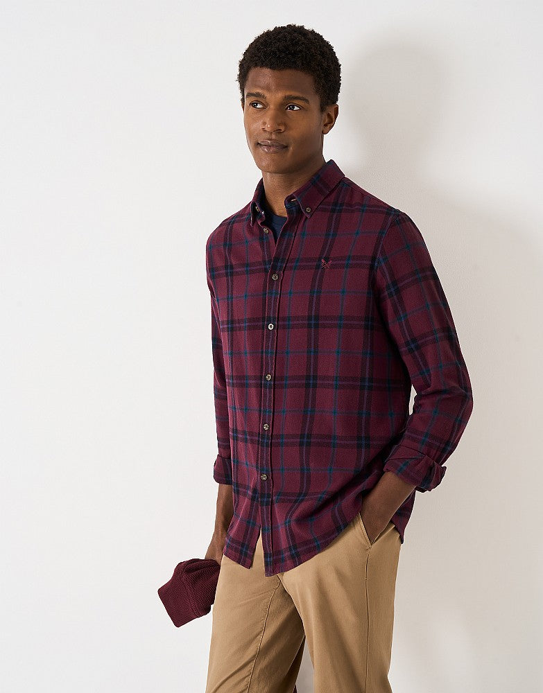 Crew Clothing Classic-Fit House Check Flannel Shirt