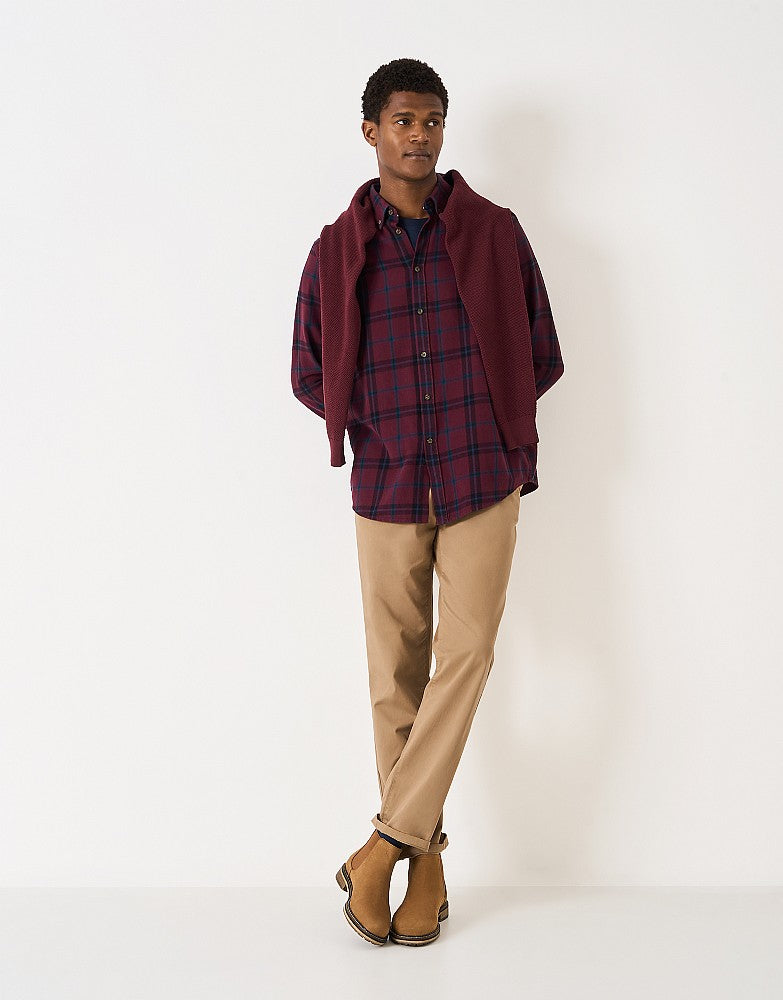 Crew Clothing Classic-Fit House Check Flannel Shirt