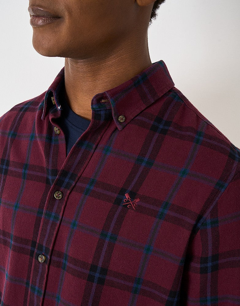 Crew Clothing Classic-Fit House Check Flannel Shirt