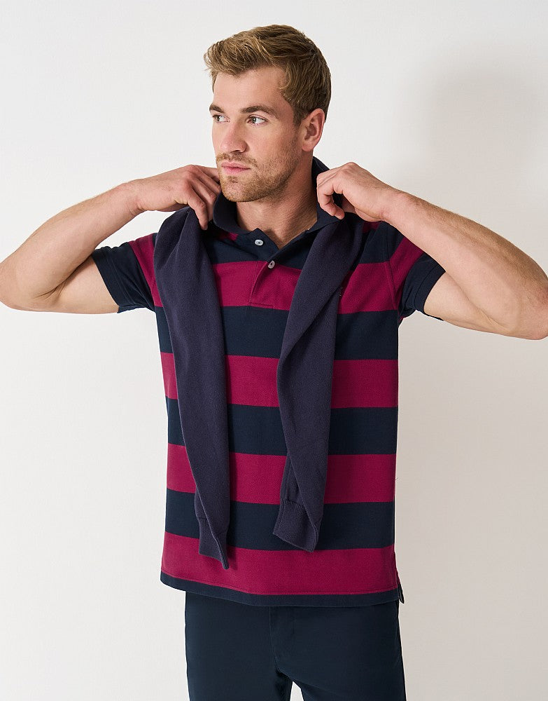 Crew Clothing Heritage Rugby Stripe Polo Shirt