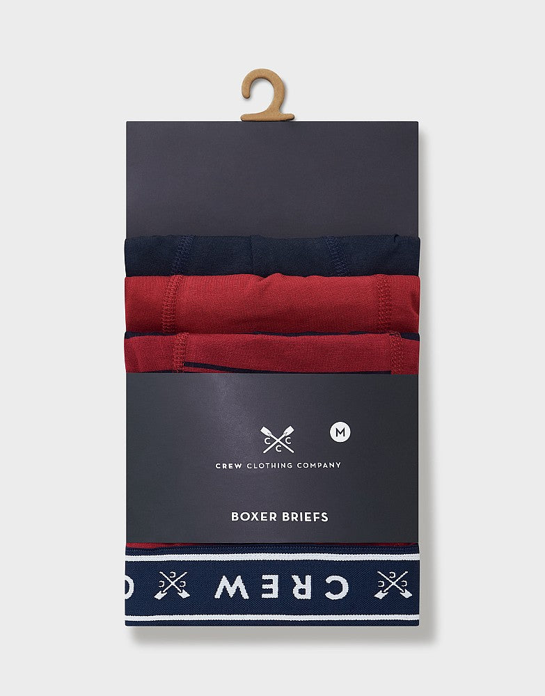 Crew Clothing 3 Pack Boxer Briefs - No Fly