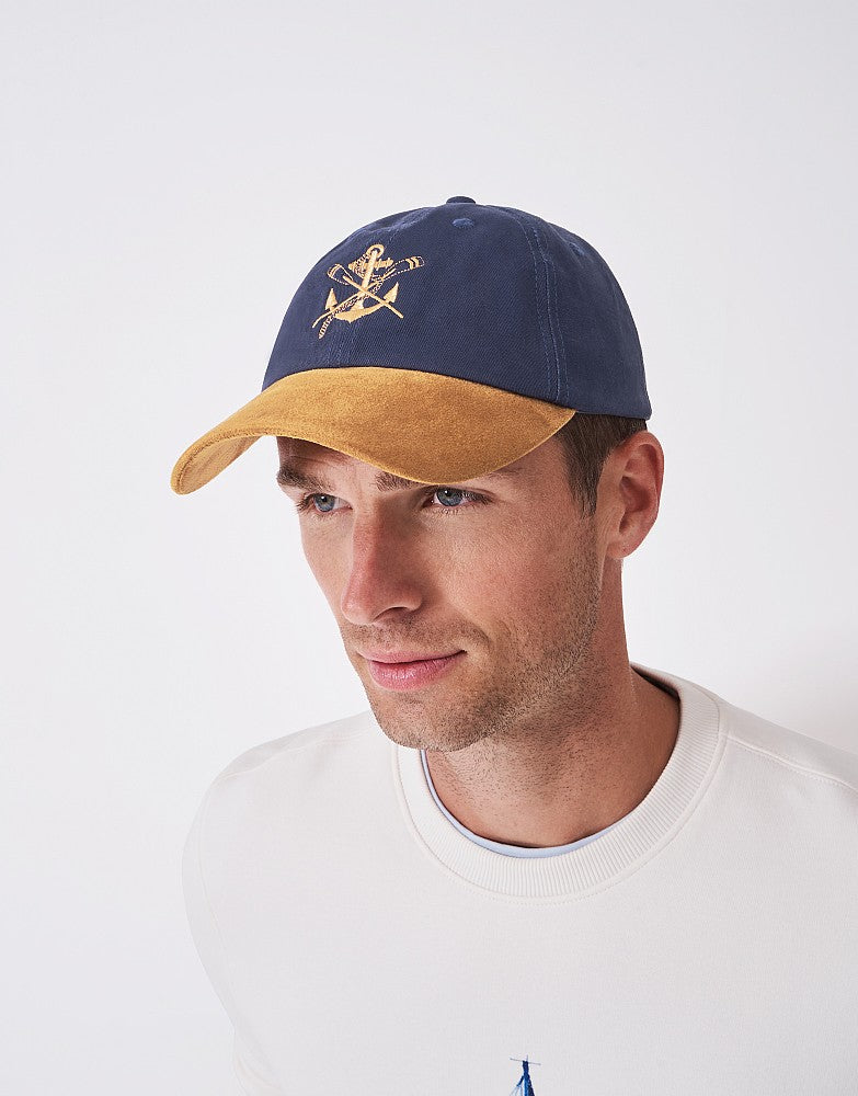 Crew Clothing Contrast Peak Cotton Cap