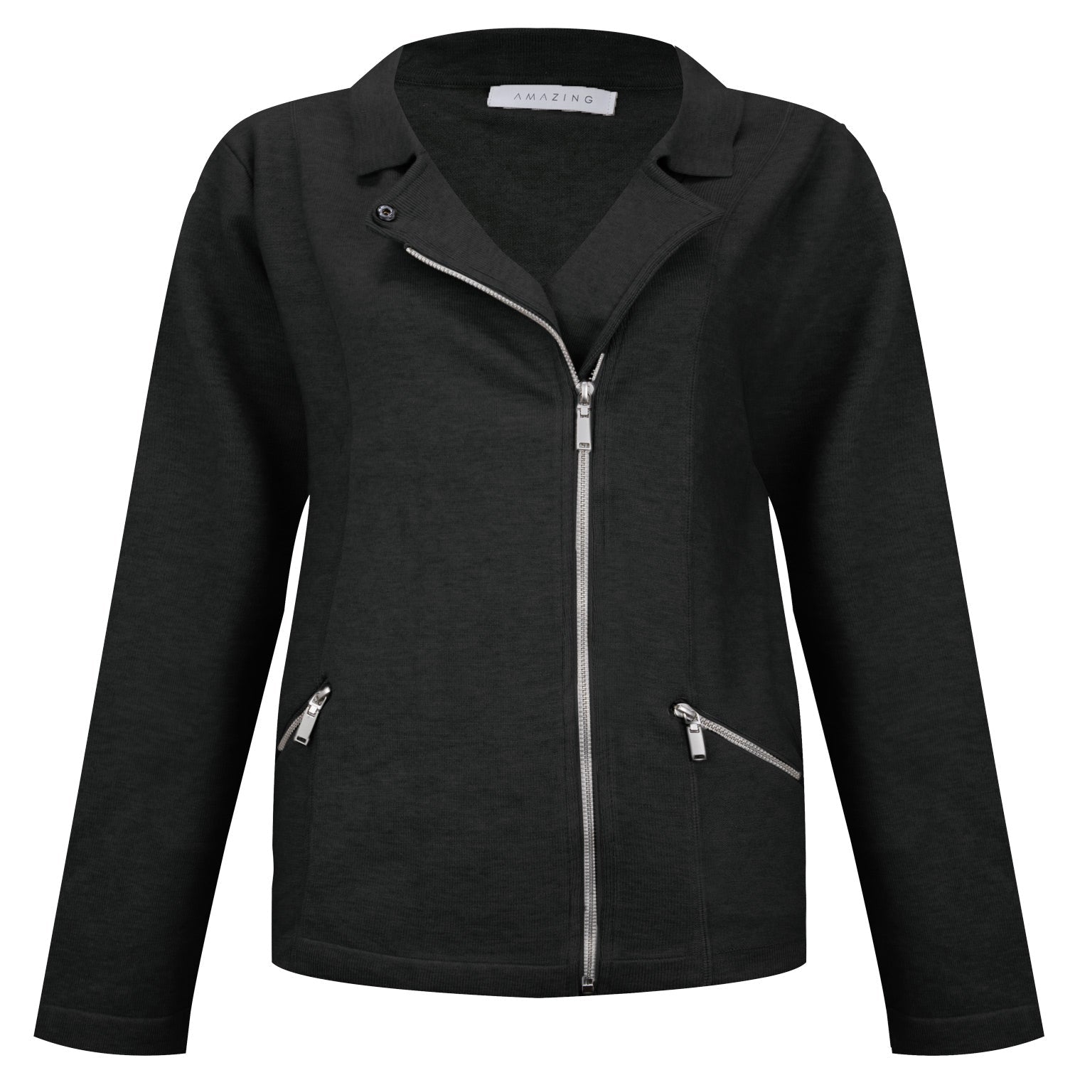 Amazing Woman Sandy Zipped Biker Jacket