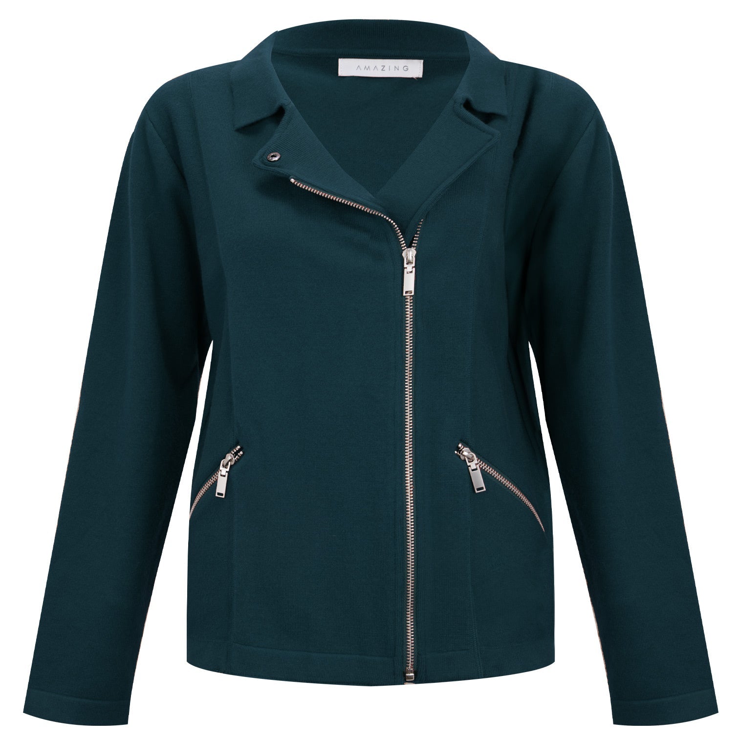 Amazing Woman Sandy Zipped Biker Jacket