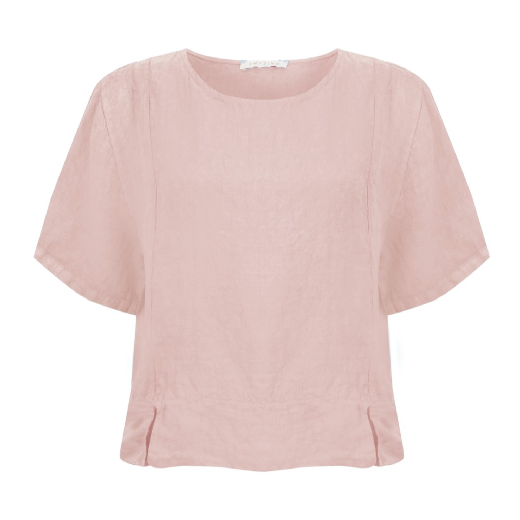 Amazing Woman Lucie Short Sleeve Linen Top
