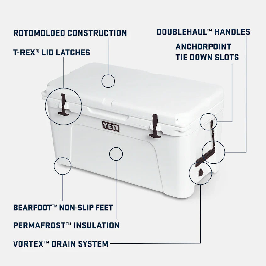 YETI Tundra 75 Cool Box - White