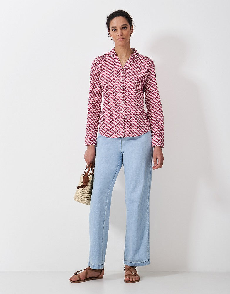 Crew Clothing Printed Cotton Jersey Shirt