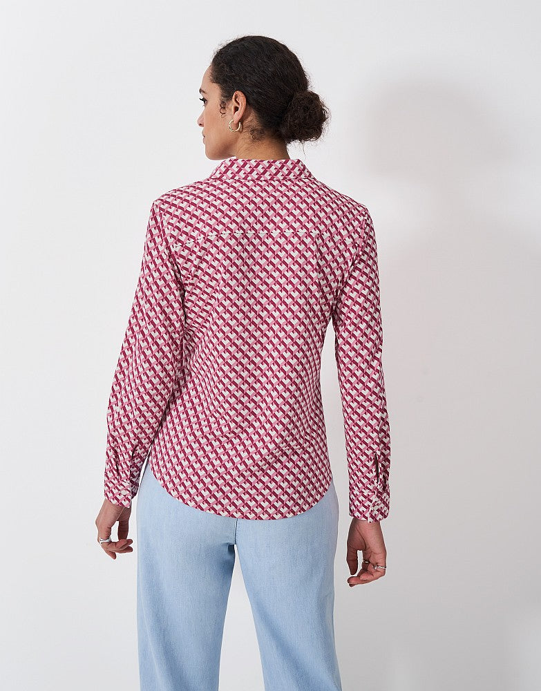 Crew Clothing Printed Cotton Jersey Shirt