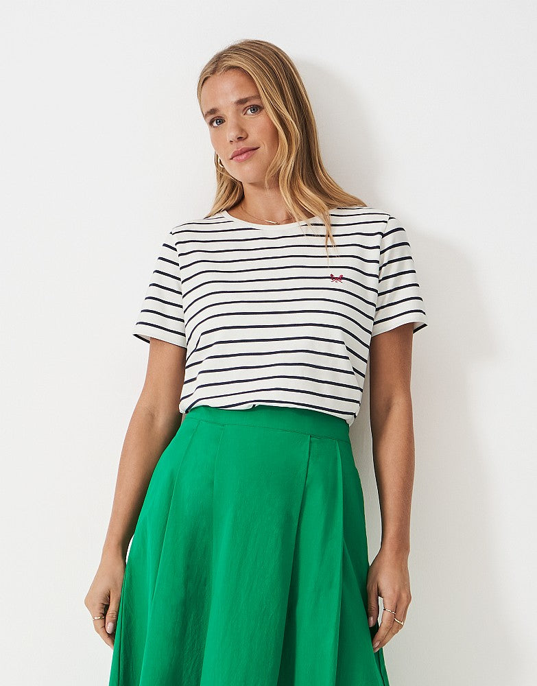 Crew Clothing Stripe Pique T-Shirt