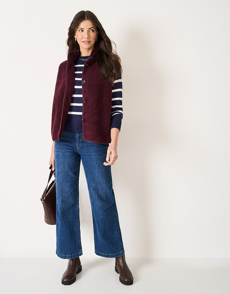 Crew Clothing Borg Gilet