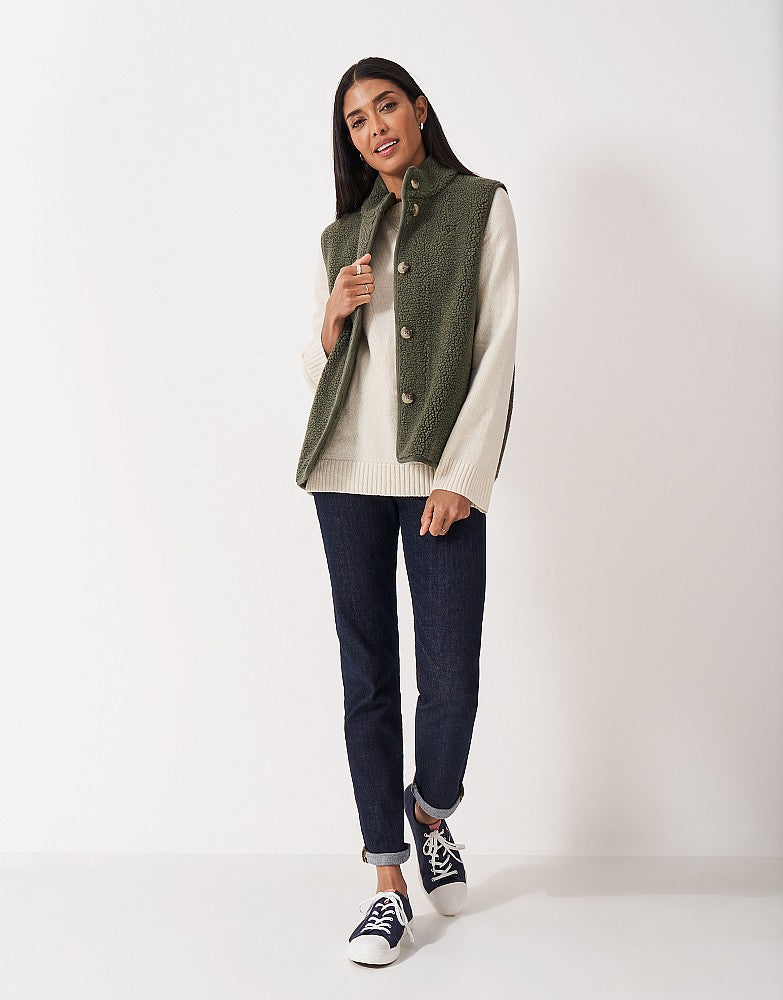 Crew Clothing Borg Gilet