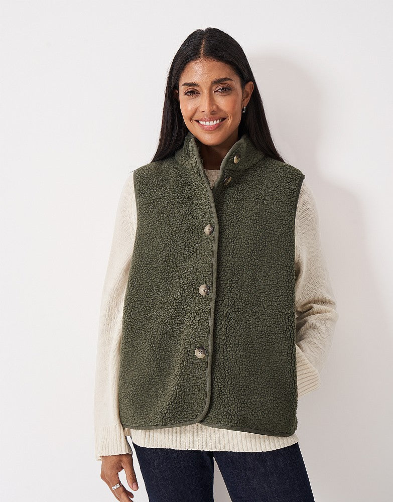 Crew Clothing Borg Gilet