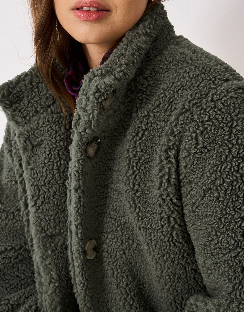 Crew Clothing Borg Patch-Pocket Jacket