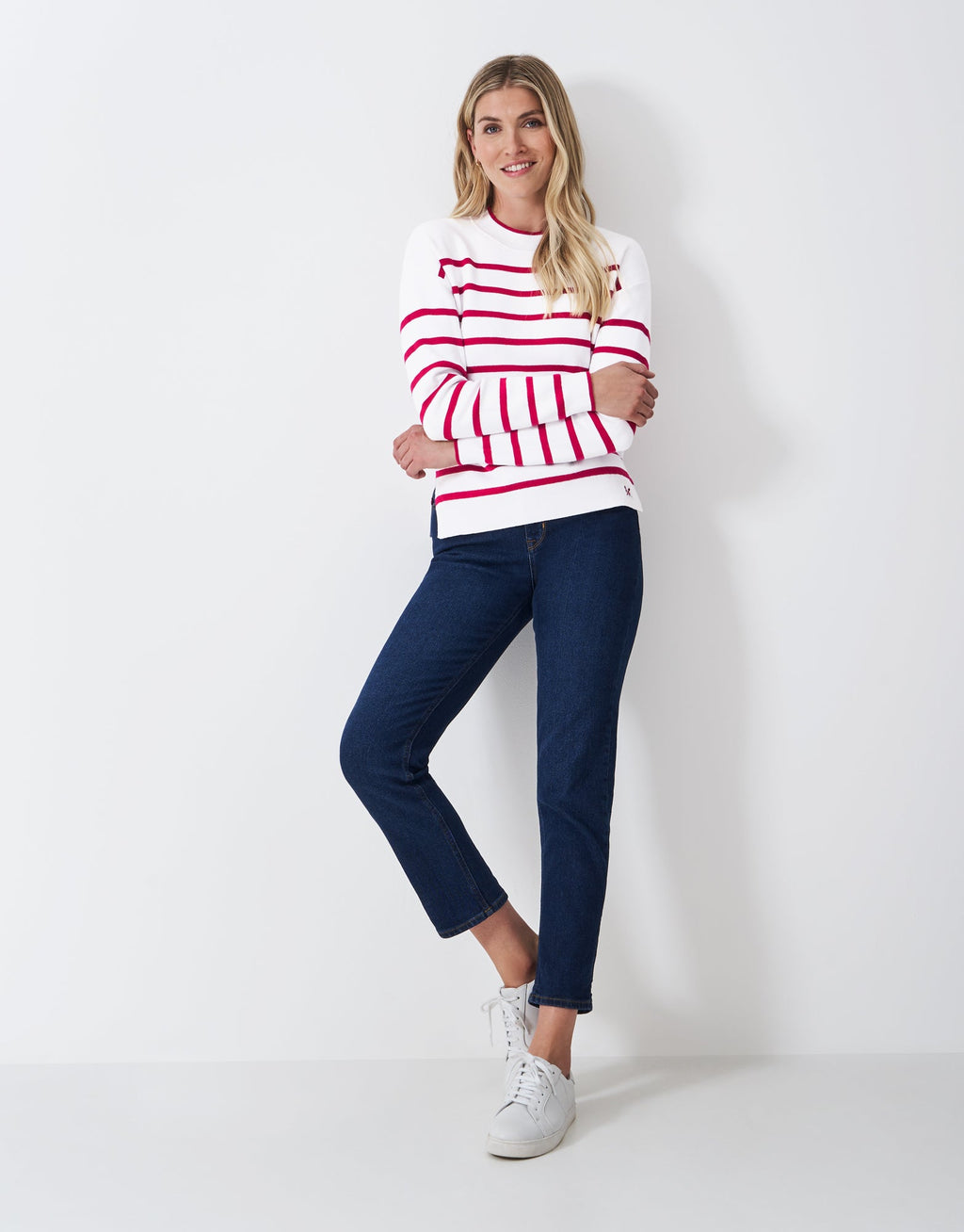 Crew Clothing Patterned Tuck Stitch Jumper