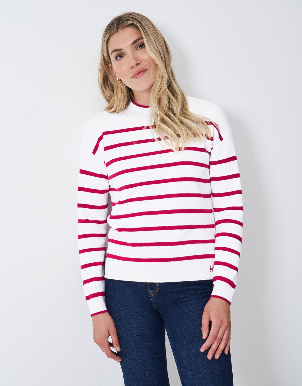 Crew Clothing Patterned Tuck Stitch Jumper