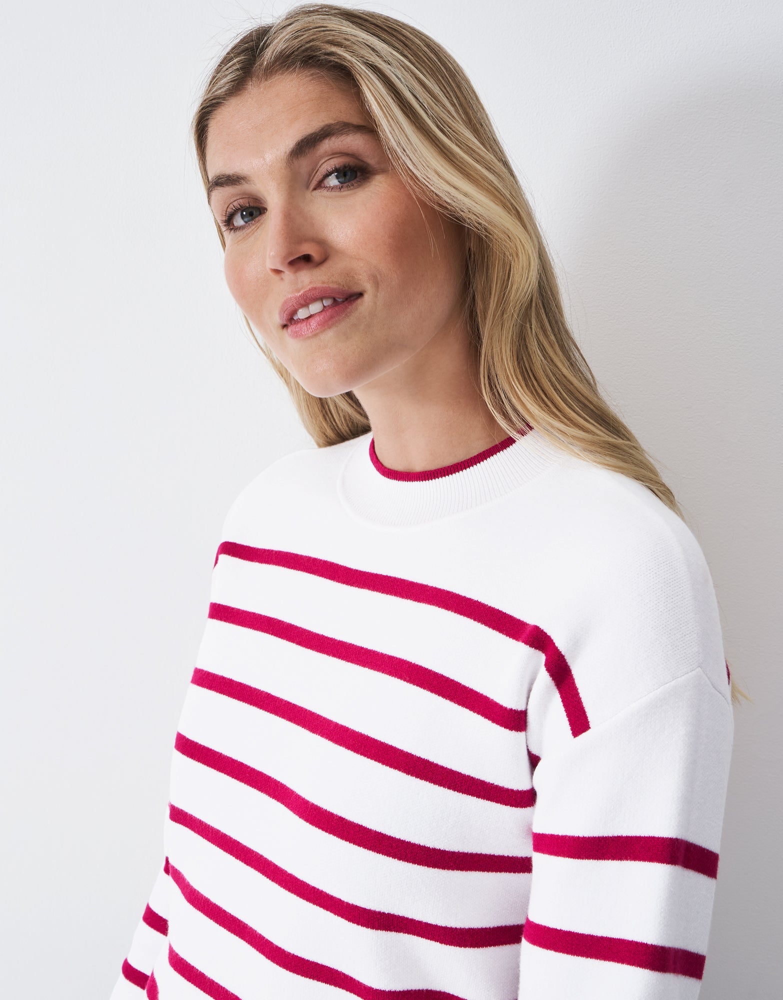 Crew Clothing Patterned Tuck Stitch Jumper