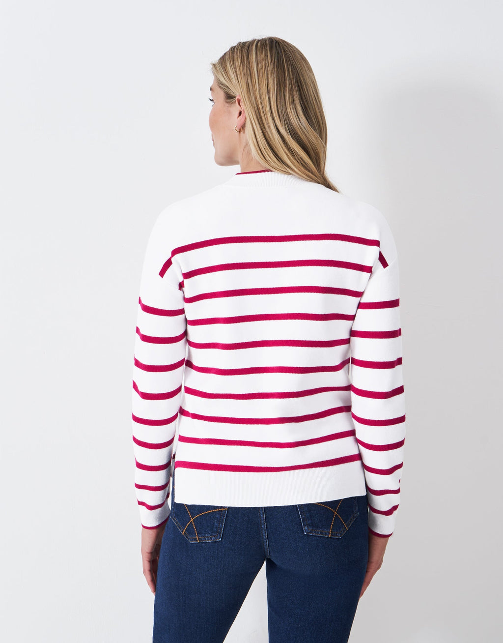 Crew Clothing Patterned Tuck Stitch Jumper