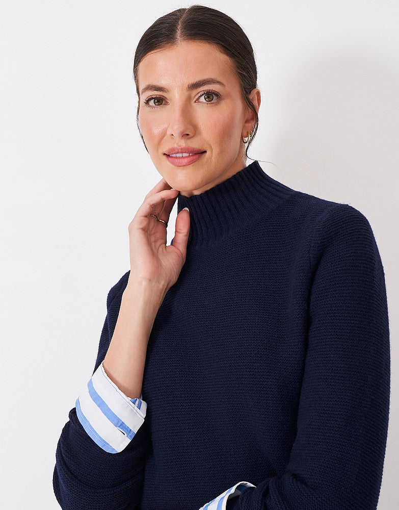 Crew Clothing Harmony Merino Blend Funnel Neck Jumper