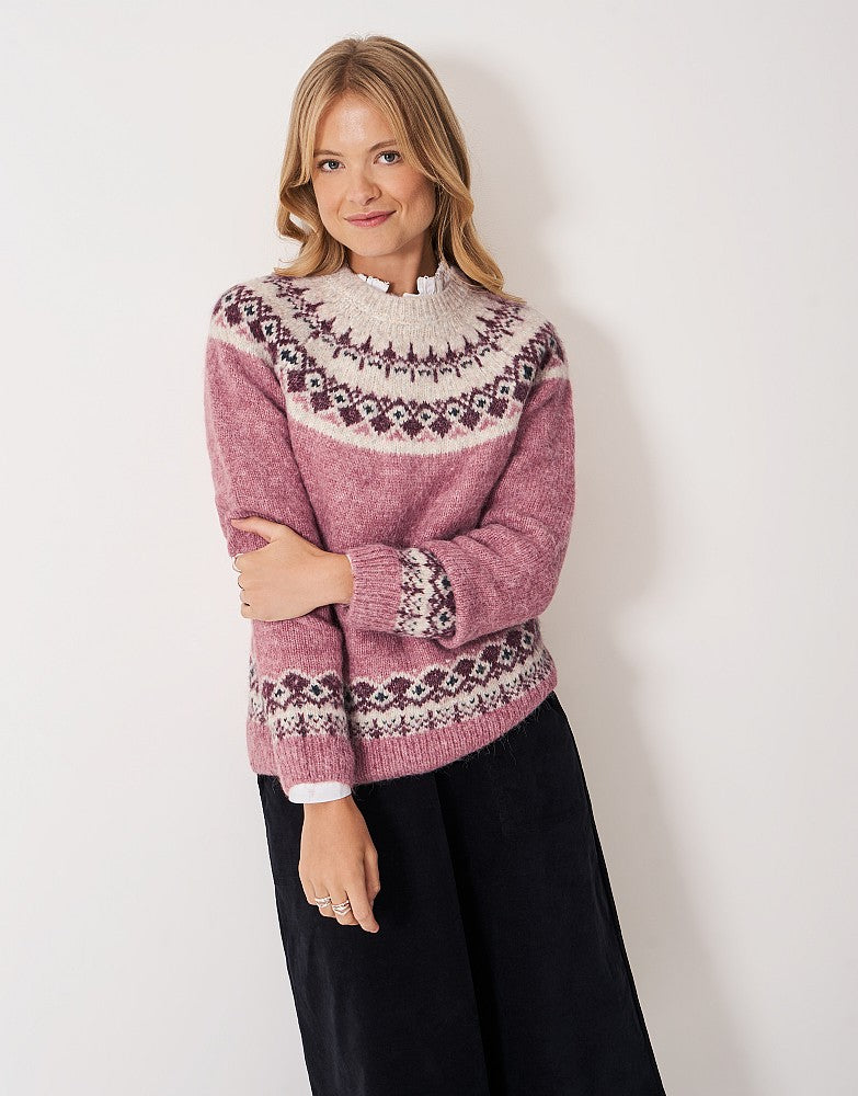 Crew Clothing Crew Neck Yoke FairIsle Jumper