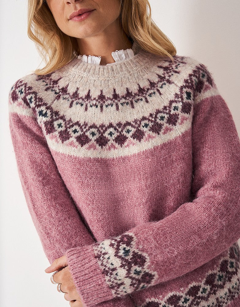 Crew Clothing Crew Neck Yoke FairIsle Jumper