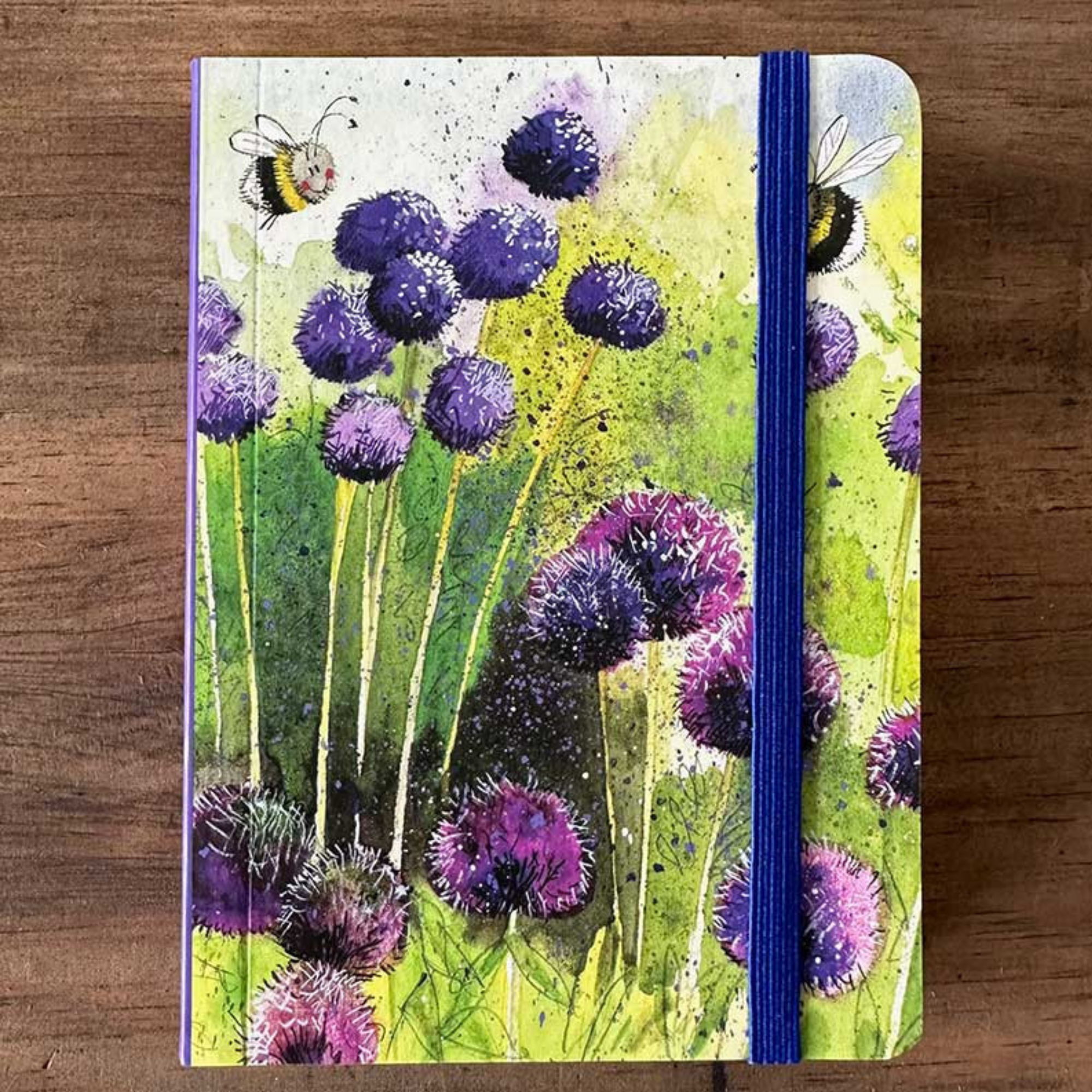Alex Clark Alliums & Bees Small Chunky Notebook