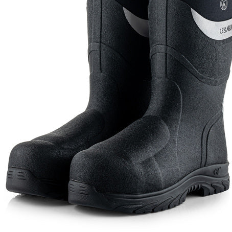 Buckbootz Safety Wellington Boot BBZ9000BK