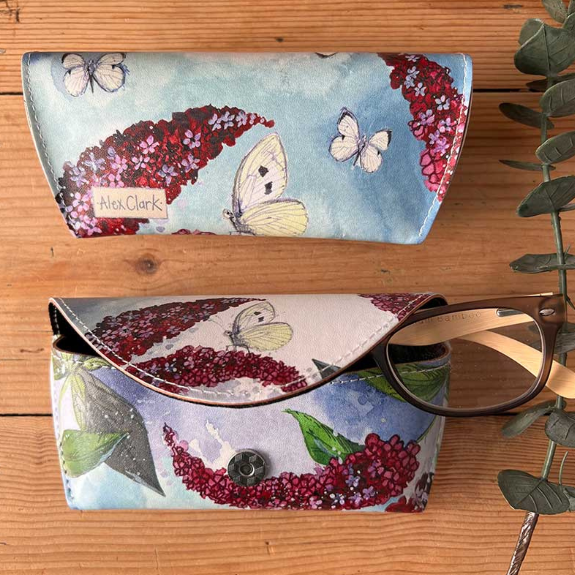 Alex Clark Butterflies and Buddleia Spectacle Case