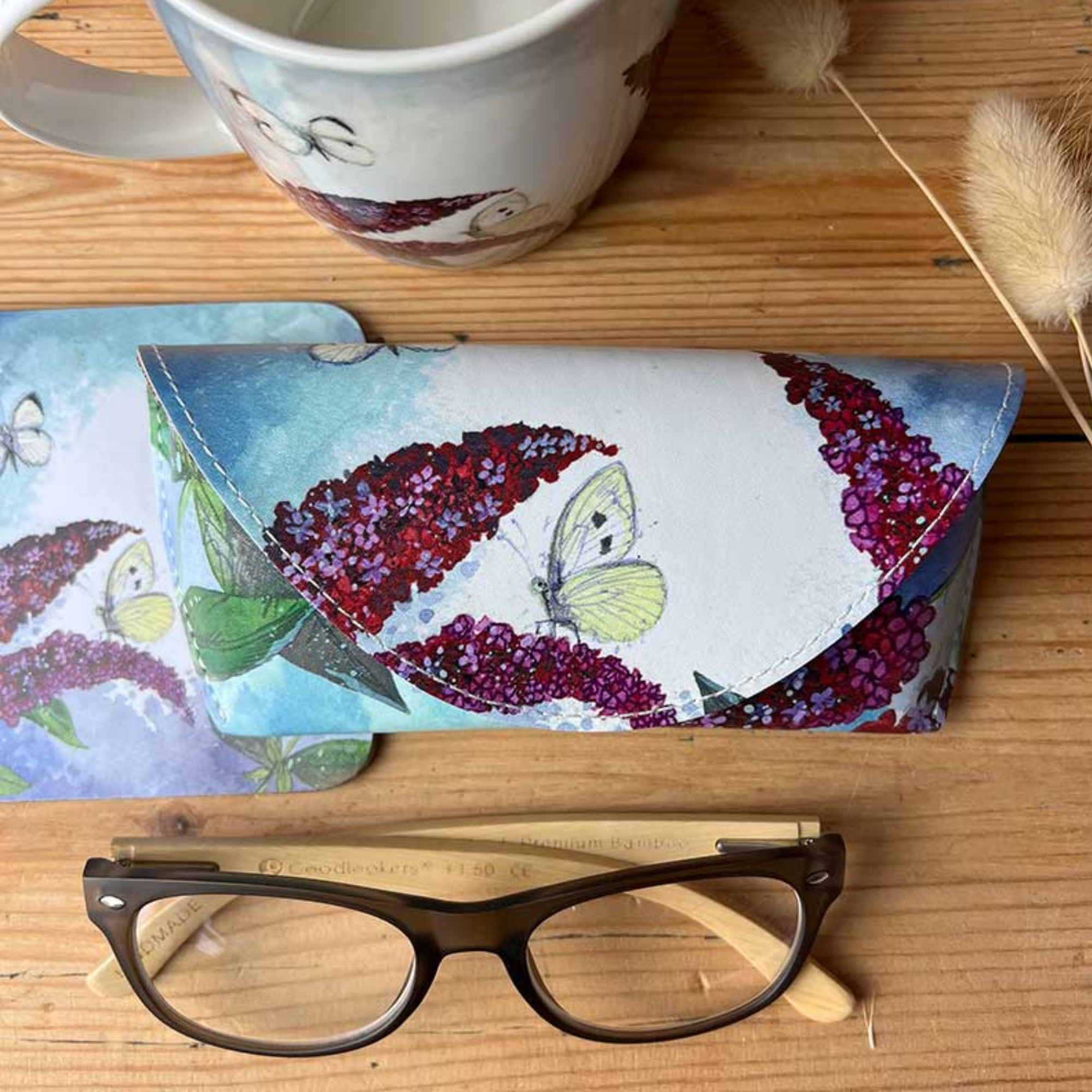 Alex Clark Butterflies and Buddleia Spectacle Case