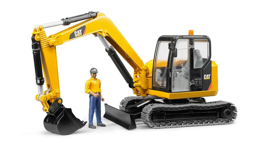 Bruder Mini Cat Excavator with Worker