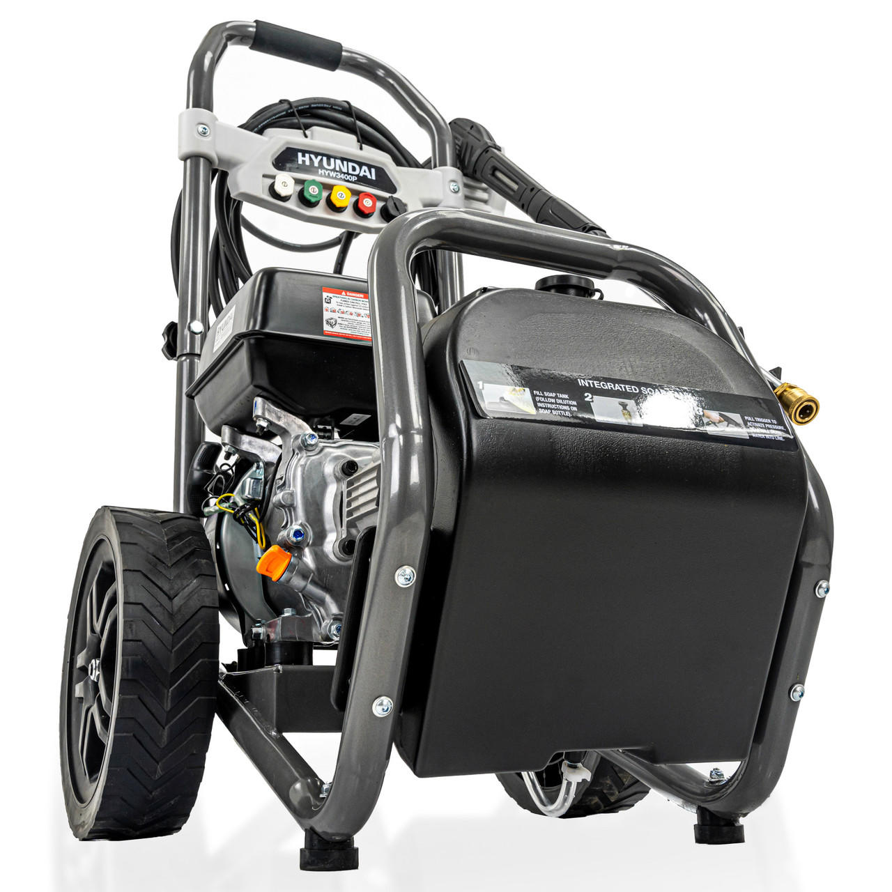 Hyundai HYW3400P 3400psi / 234 bar 209cc Petrol Pressure Washer