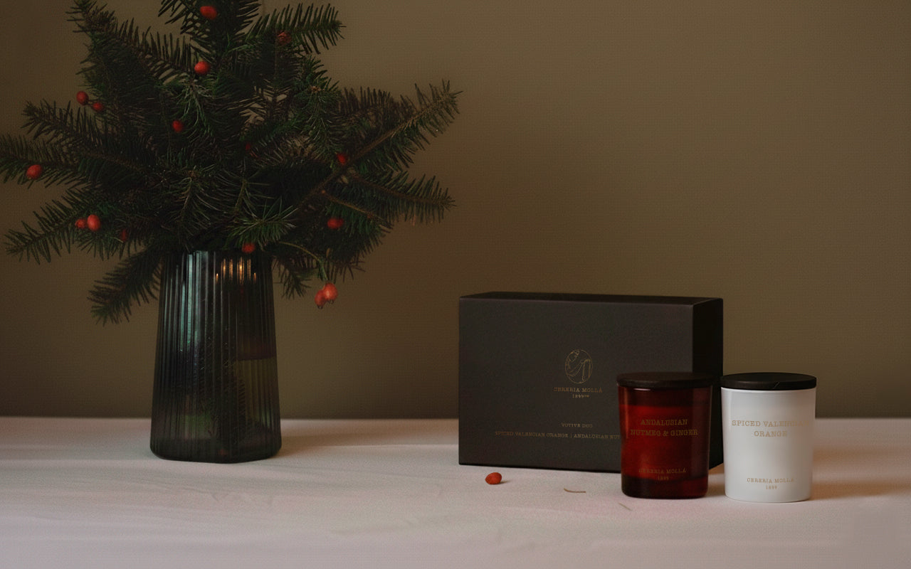 Cereia Molla 1899 Christmas Votive Gift Set - Spiced Orange, Nutmeg & Ginger