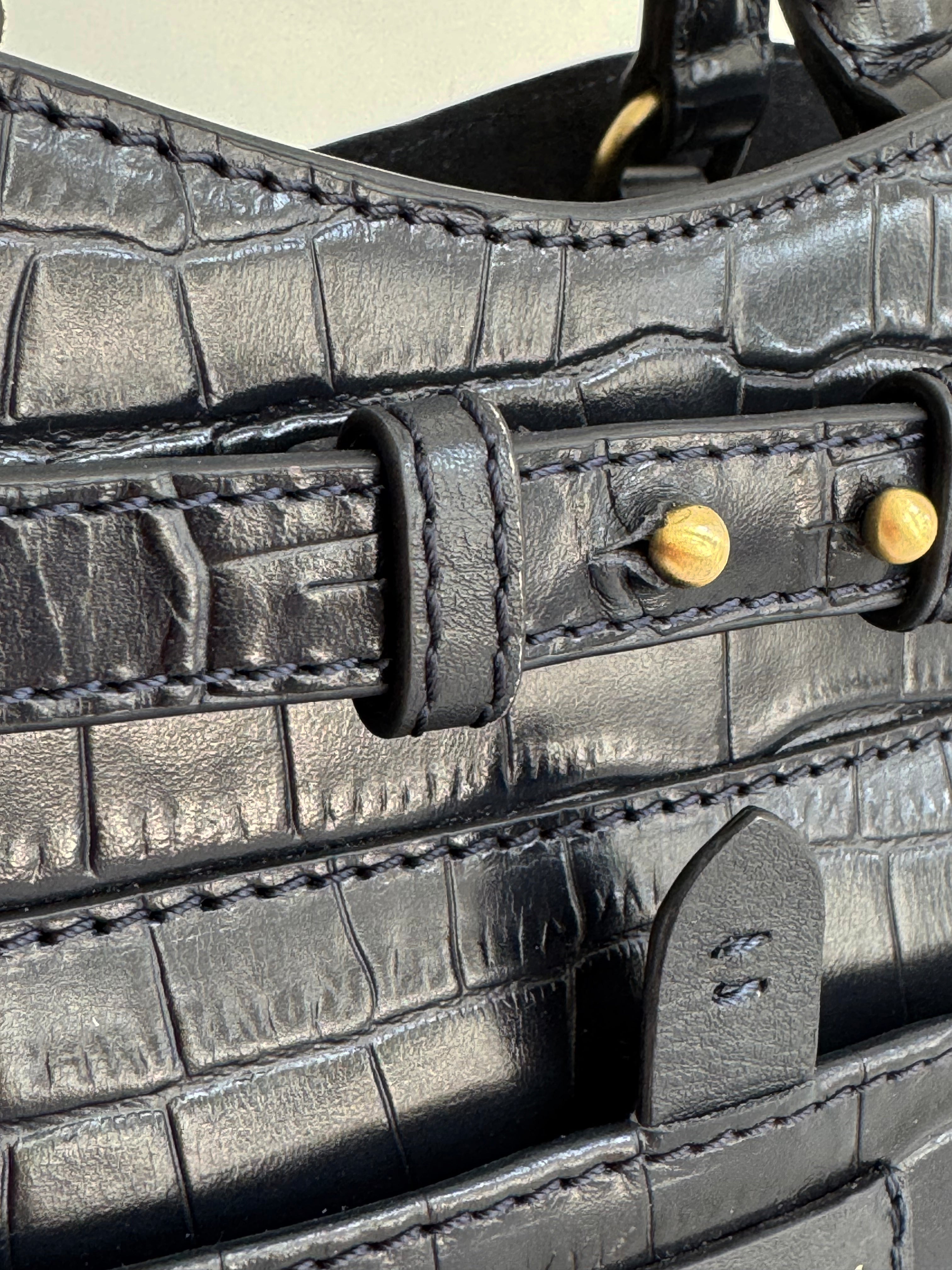 Barkworth Reeve Ambridge Leather Navy Handheld Bag