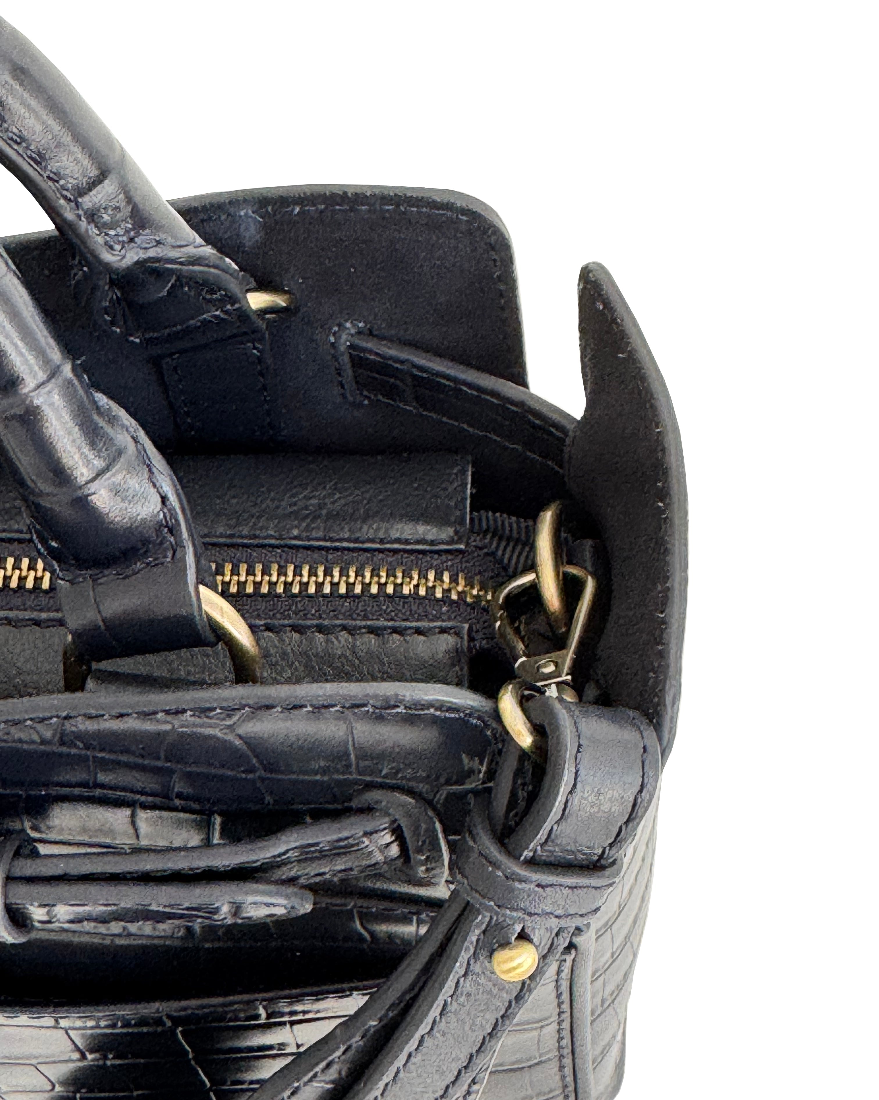 Barkworth Reeve Ambridge Leather Navy Handheld Bag