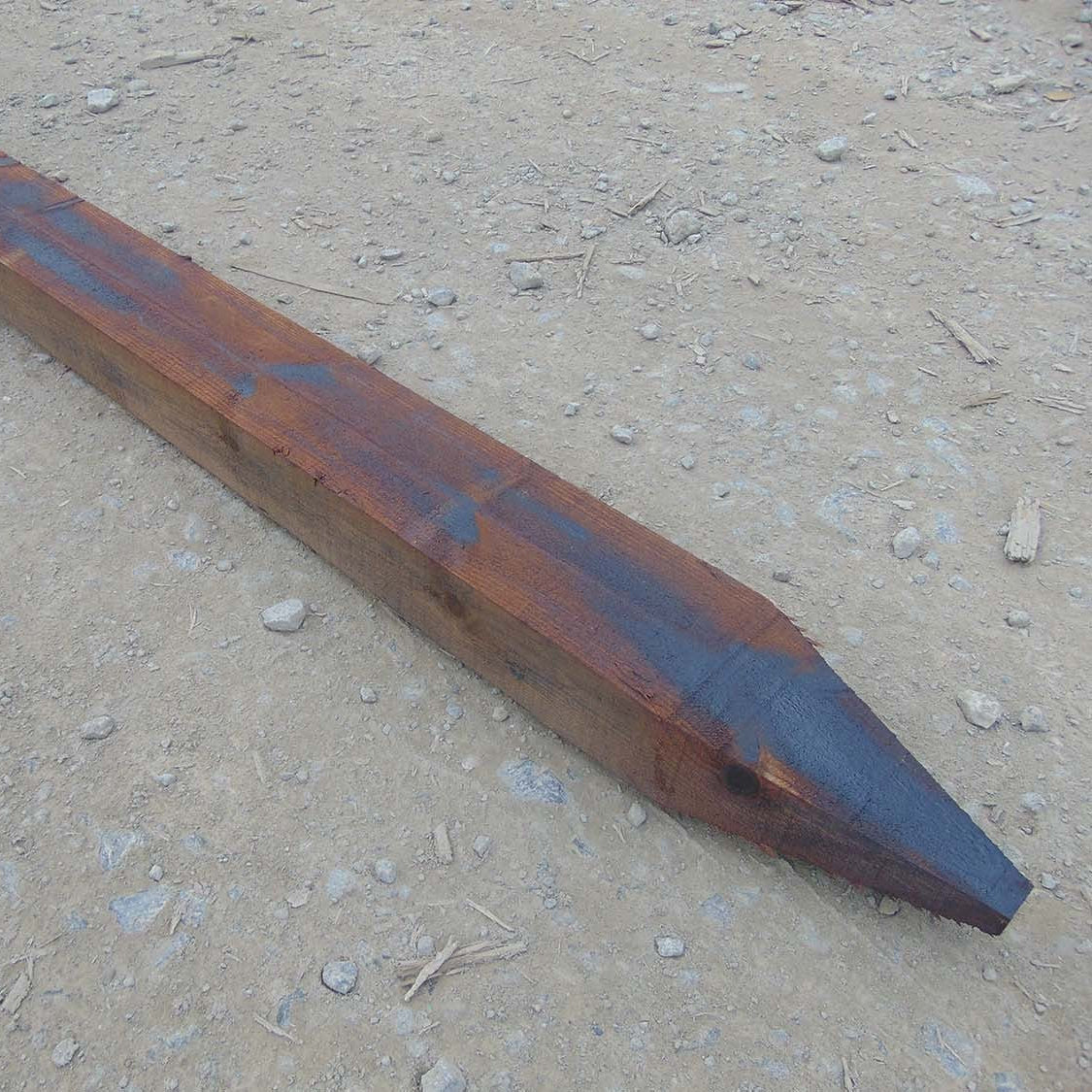 Creosoted Fence Post 7' x 5" x 3"