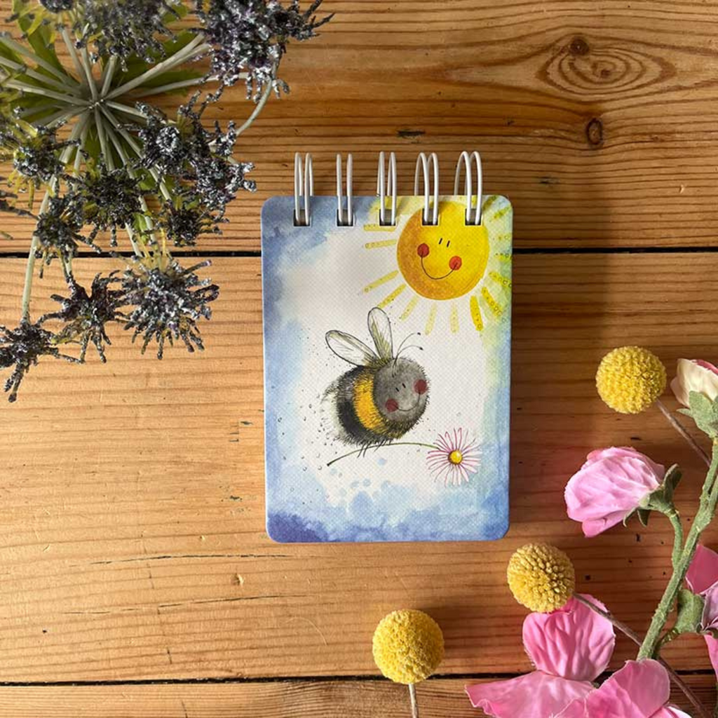 Alex Clark Sunshine Bee Small Spiral Bound Notepad
