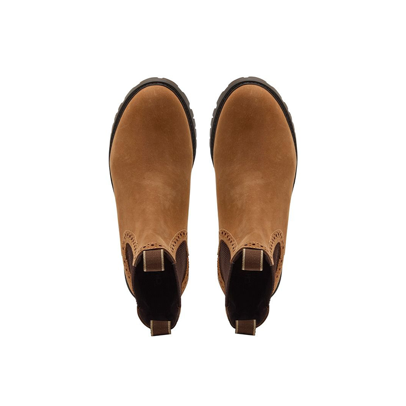 Chatham Moreton Women's Premium Oiled Leather Brogue Chelsea Boots