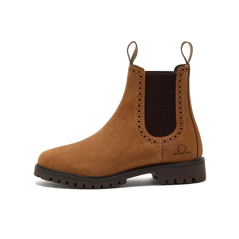 Chatham Moreton Women's Premium Oiled Leather Brogue Chelsea Boots