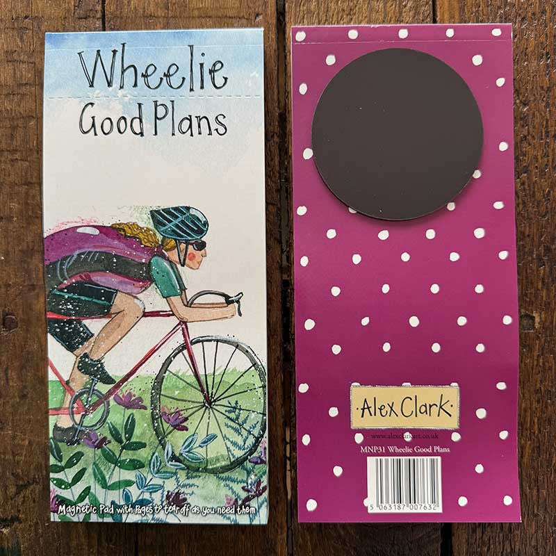 Alex Clark Wheelie Good Plans To Do List Magnetic Notepad